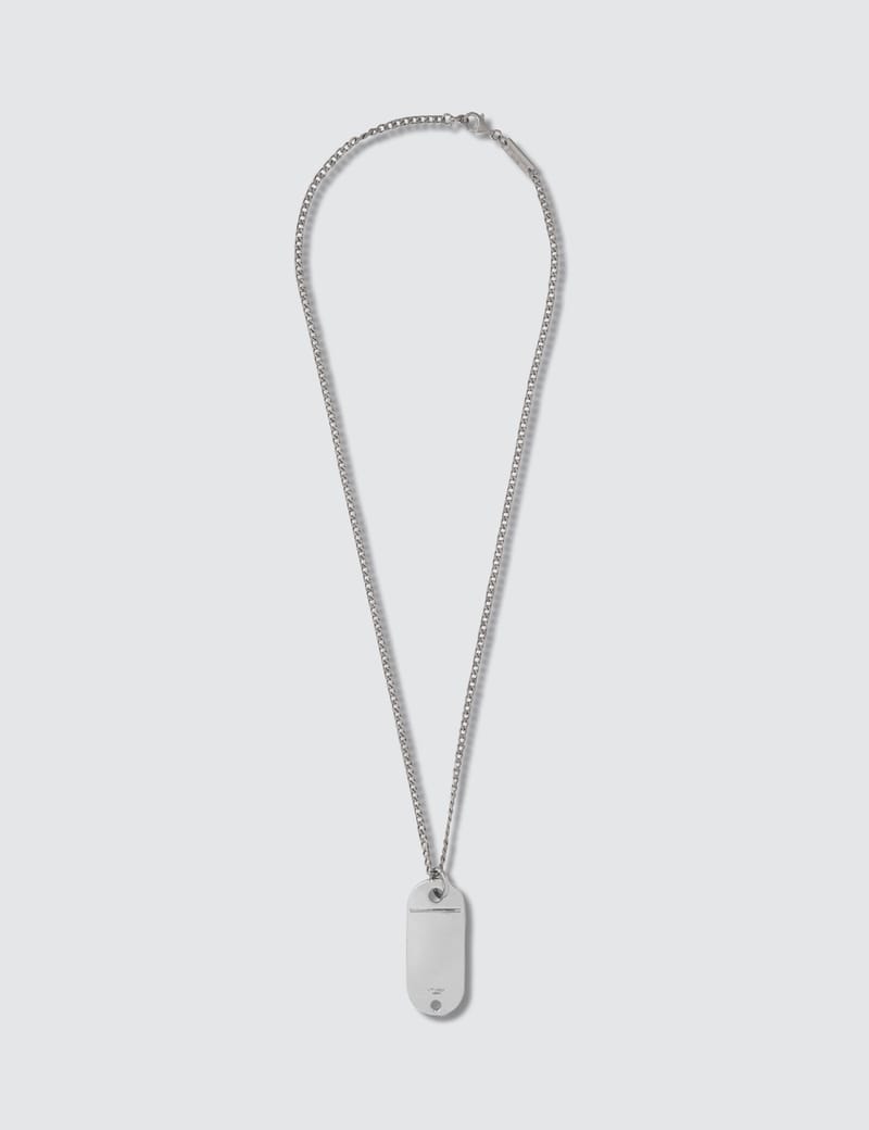 Maison Margiela - Logo Dogtag Necklace | HBX - Globally