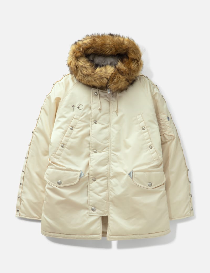 THUG CLUB thug club x Alpha Industries N-3B Parka (Detachable