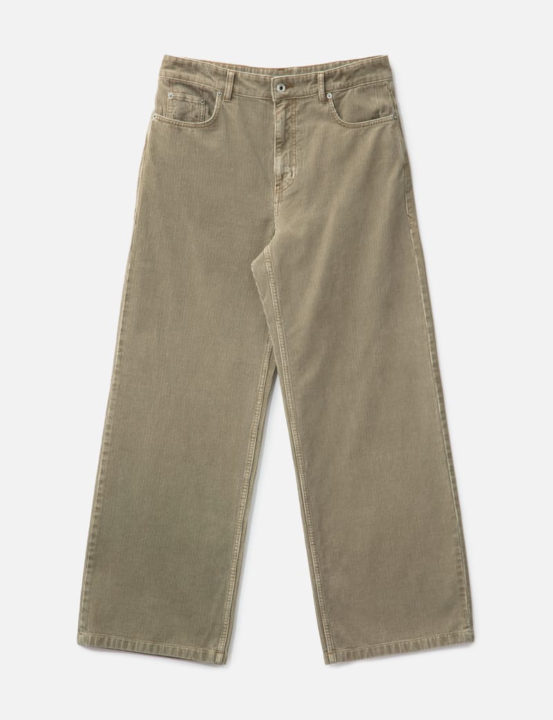 COOR - Corduroy Washed Semi Wide Pants | HBX