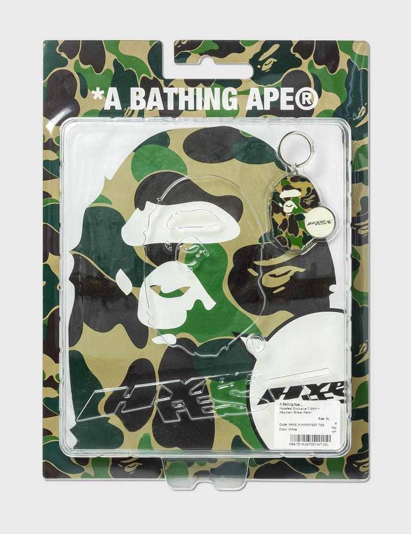 BAPE - BAPE X HYPEFEST EXCLUSIVE TEE WITH KEYCHAIN BILSTER PACK