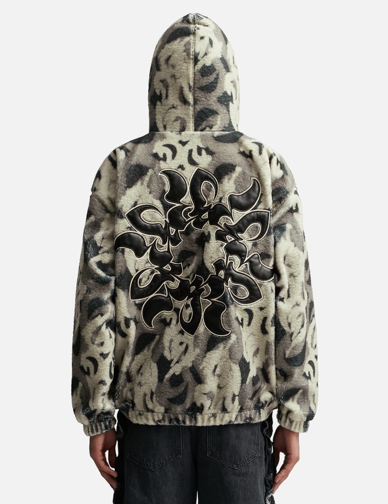 KUSIKOHC - PATTERN FLEECE HOODIE | HBX - Globally Curated