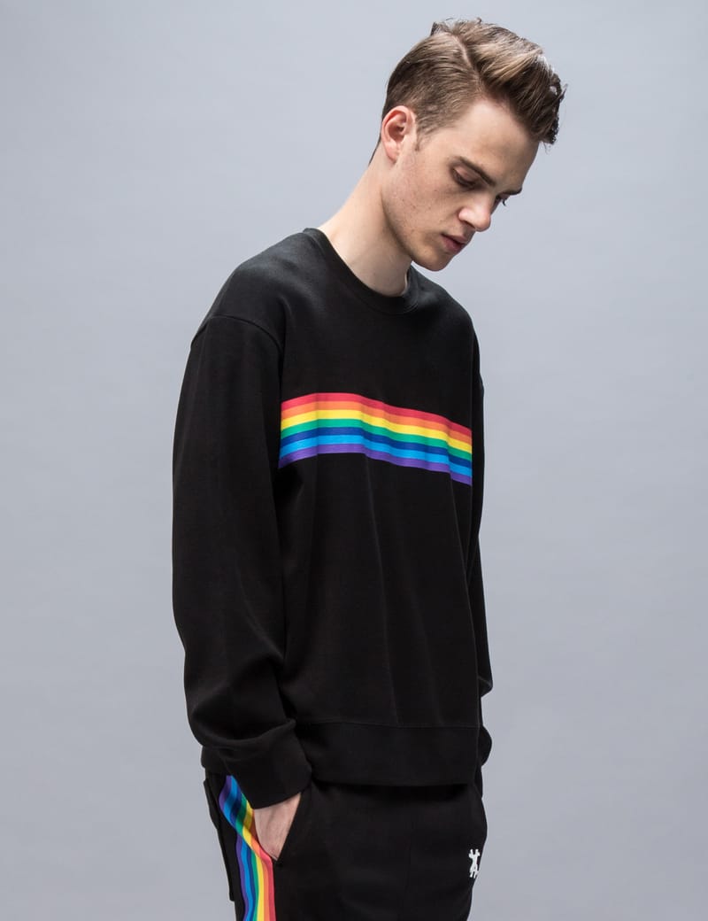 XANDER ZHOU - Rainbow Stripe Sweatshirt | HBX - HYPEBEAST 為您搜羅