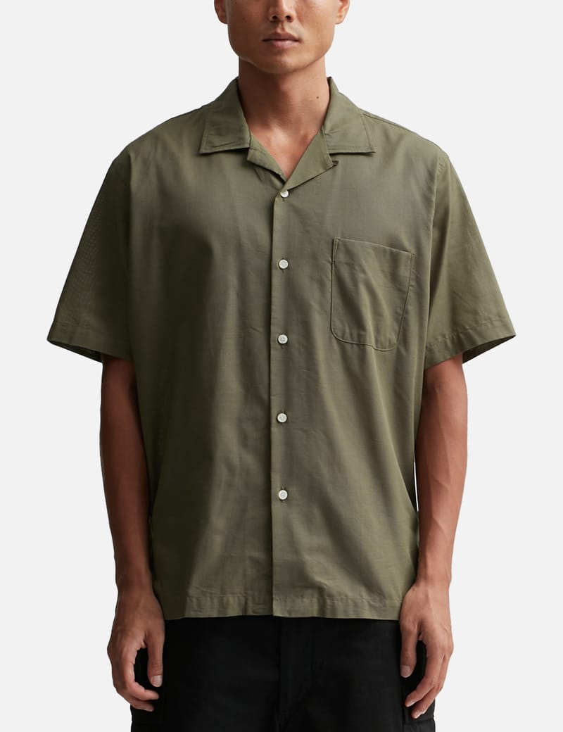 Nanamica - Open Collar Panama Short Sleeve Shirt | HBX