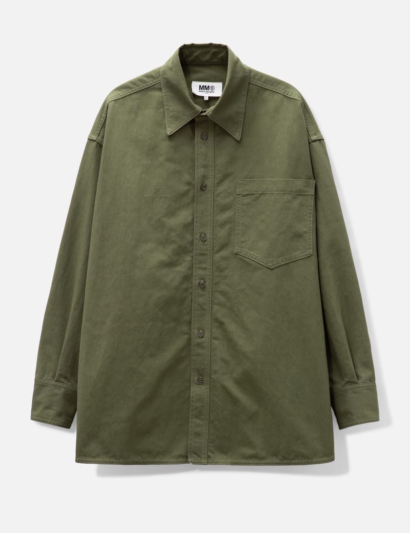 Maison margiela discount poplin military shirt