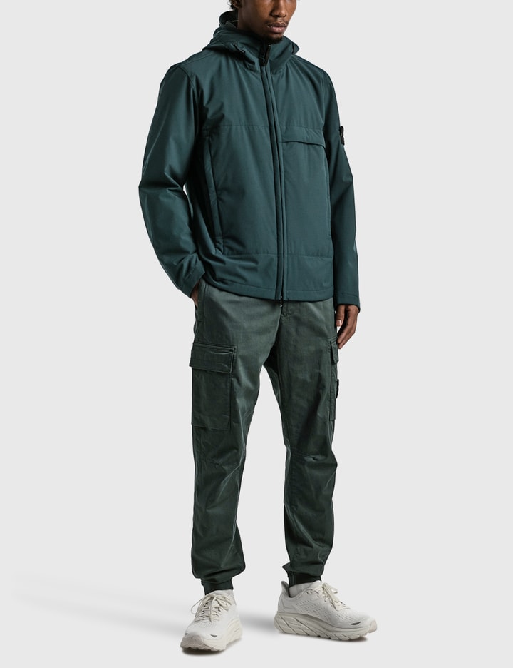 Greenstone Island Soft Shell R Stone Island - Soft Shell-R_E.DYE® Hooded Jacket | HBX