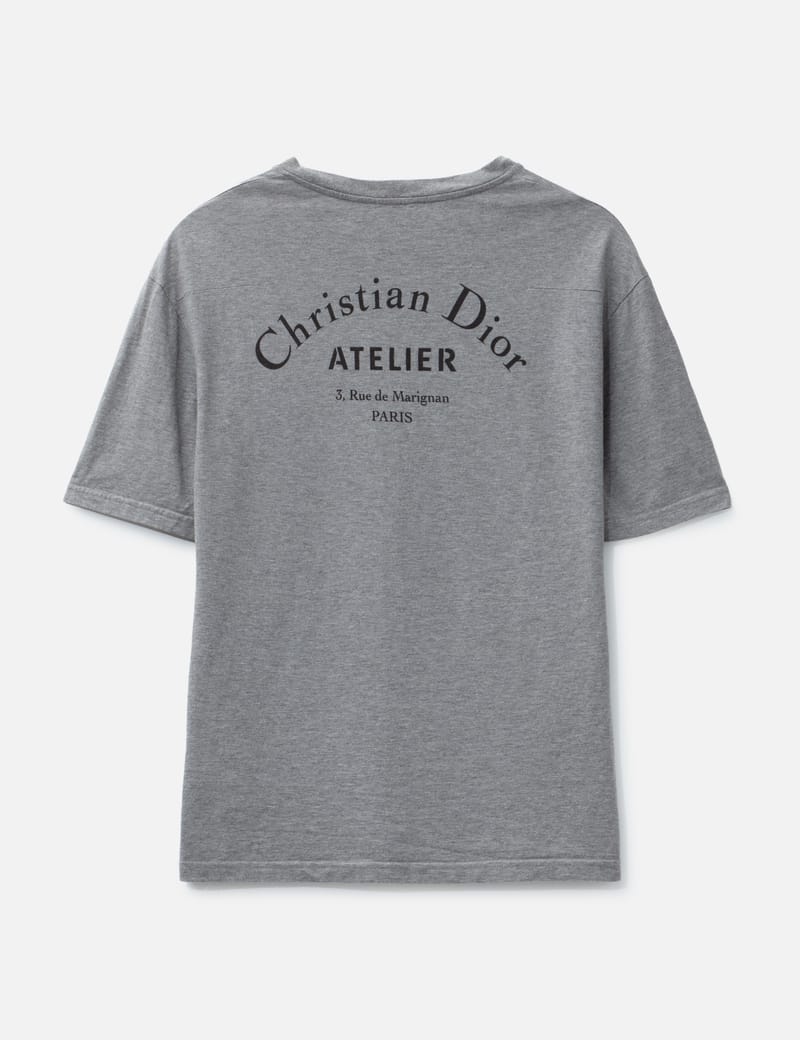 dior アトリエTシャツ XL Dior Christian Dior Atelier T-Shirt - Grey cotton tee, pre-owned
