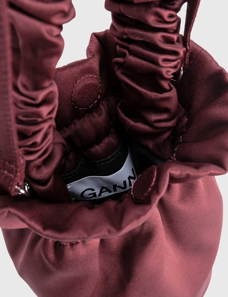 Ganni - Occasion Ruched Top Handle Bag | HBX - Globally