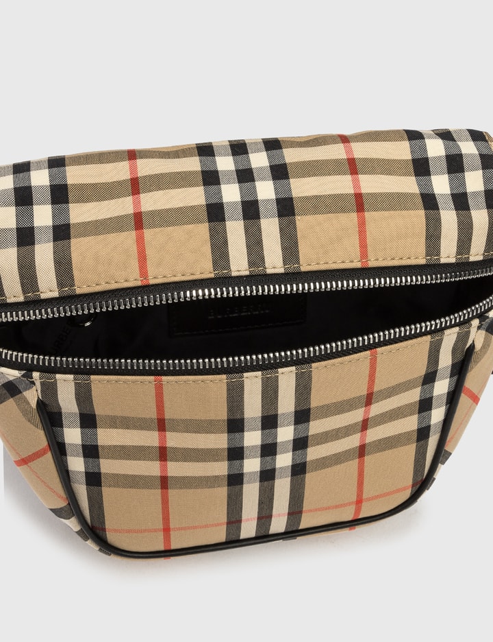 Burberry - Vintage Check Bonded Cotton Archie Crossbody Bag | HBX ...