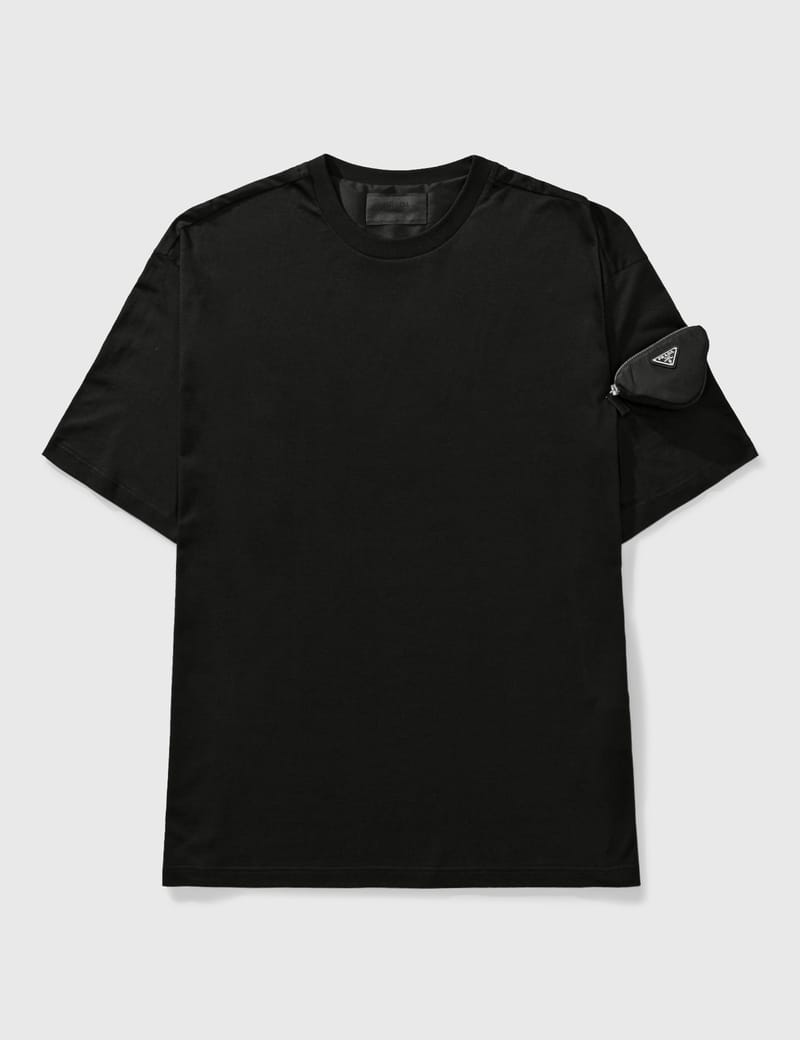 Prada - ポーチ付き コットン Tシャツ | HBX - ハイプビースト 
