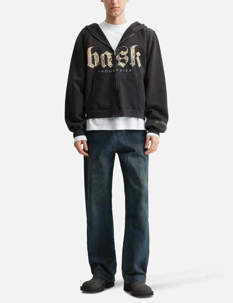 Basketcase Industries Zip-Up Hoodie - Vintage black 100% cotton