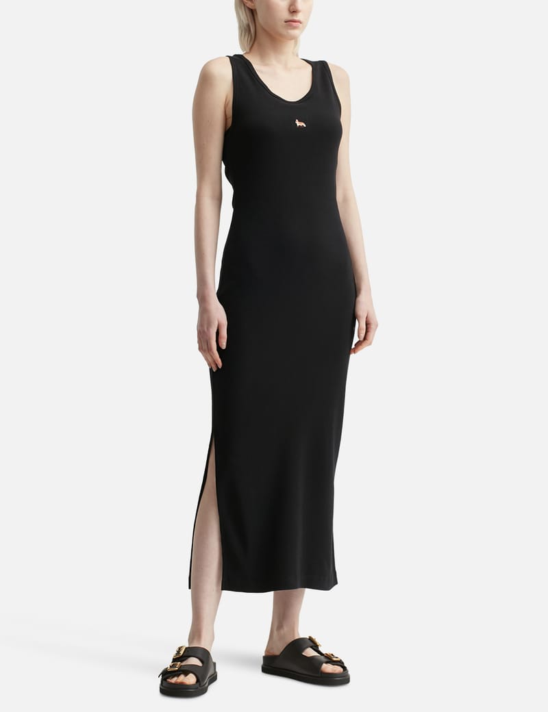 ワンピース Palm Angels Black Cotton Mini Dress With Logo Palm Angels - Jersey mini dress black - The Corner