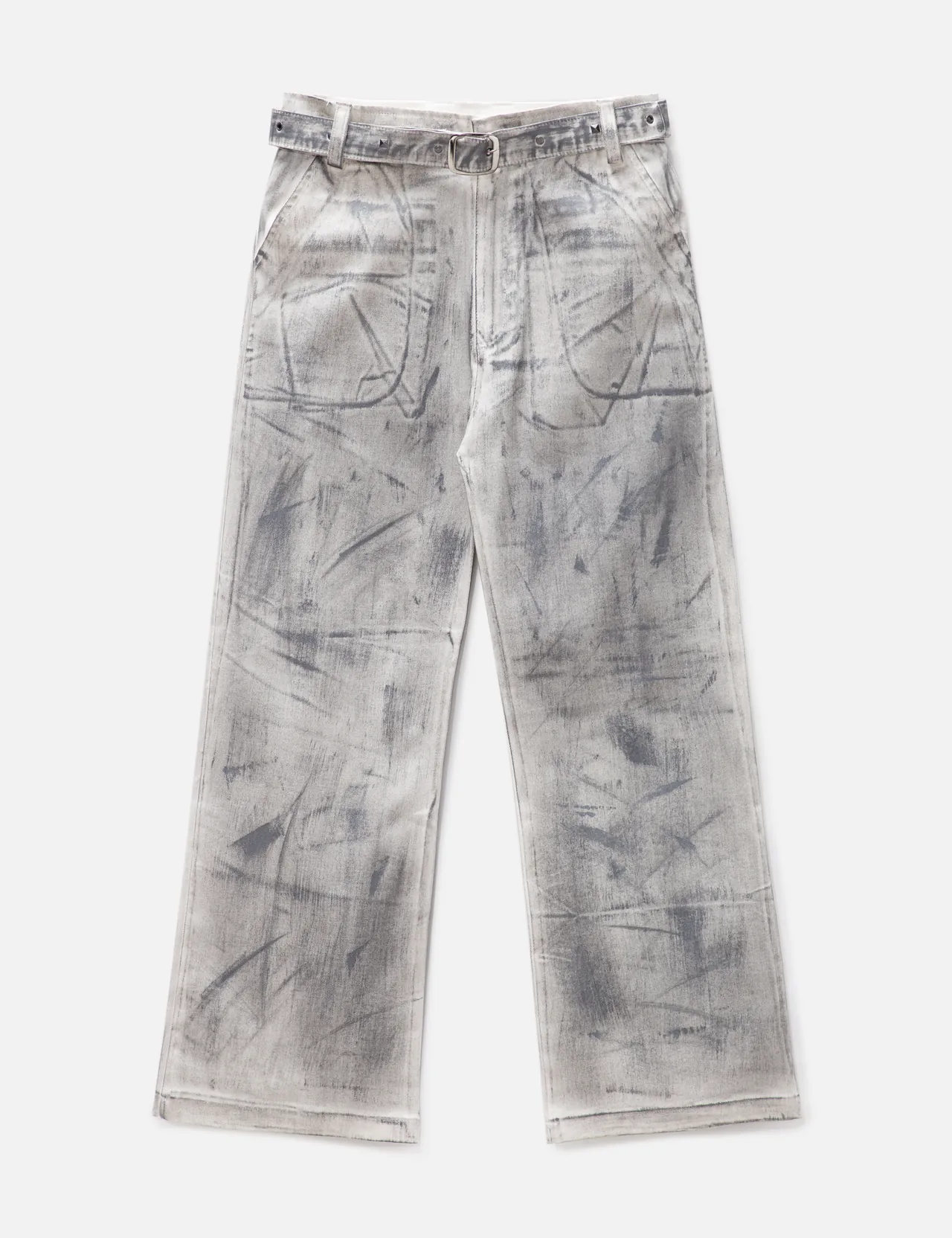 Stampd - Blue Distressed Panel Denim | HBX - Globally Curated