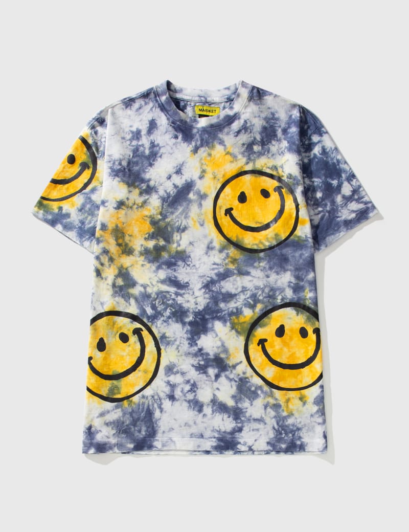 Tie dye discount smiley face sweatshirt