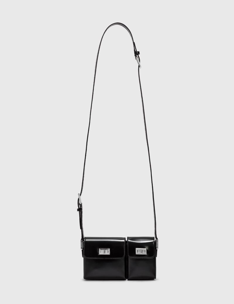 【送料&関税込】BY FAR Baby Salmon Semi Patent Leather Bag BY FAR - BABY AMBER AZUR SEMI PATENT LEATHER | HBX