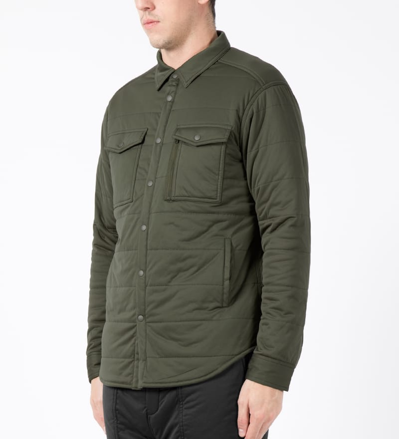 Snow Peak - Olive Flexible Insulated Shirt | HBX - Globally