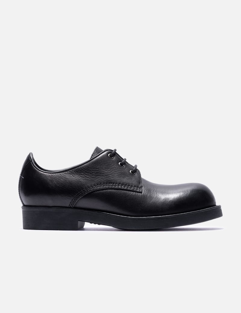 MM6 Maison Margiela Lace-up Derby - ブラックカーフ製の上質レース