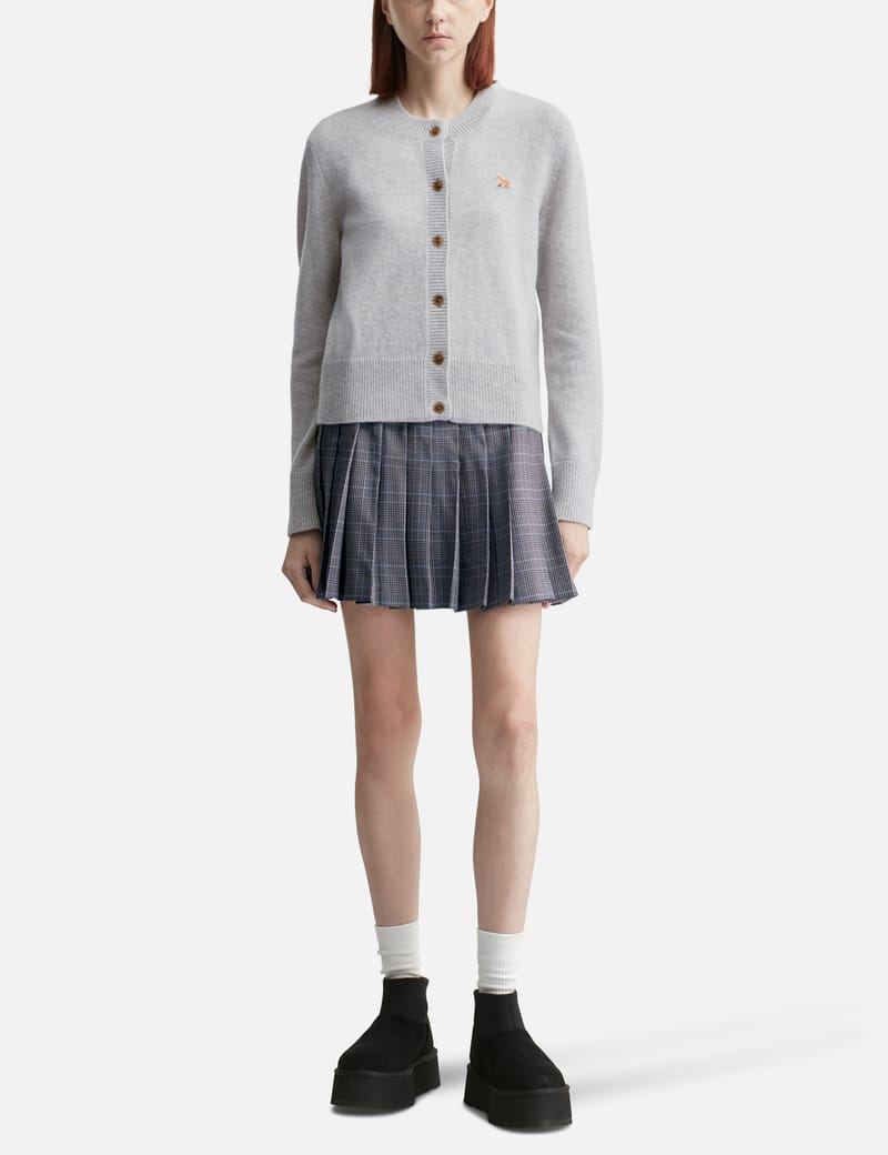 Maison Kitsuné Mini Pleated Skirt - 日本製ウール混のプリーツミニ