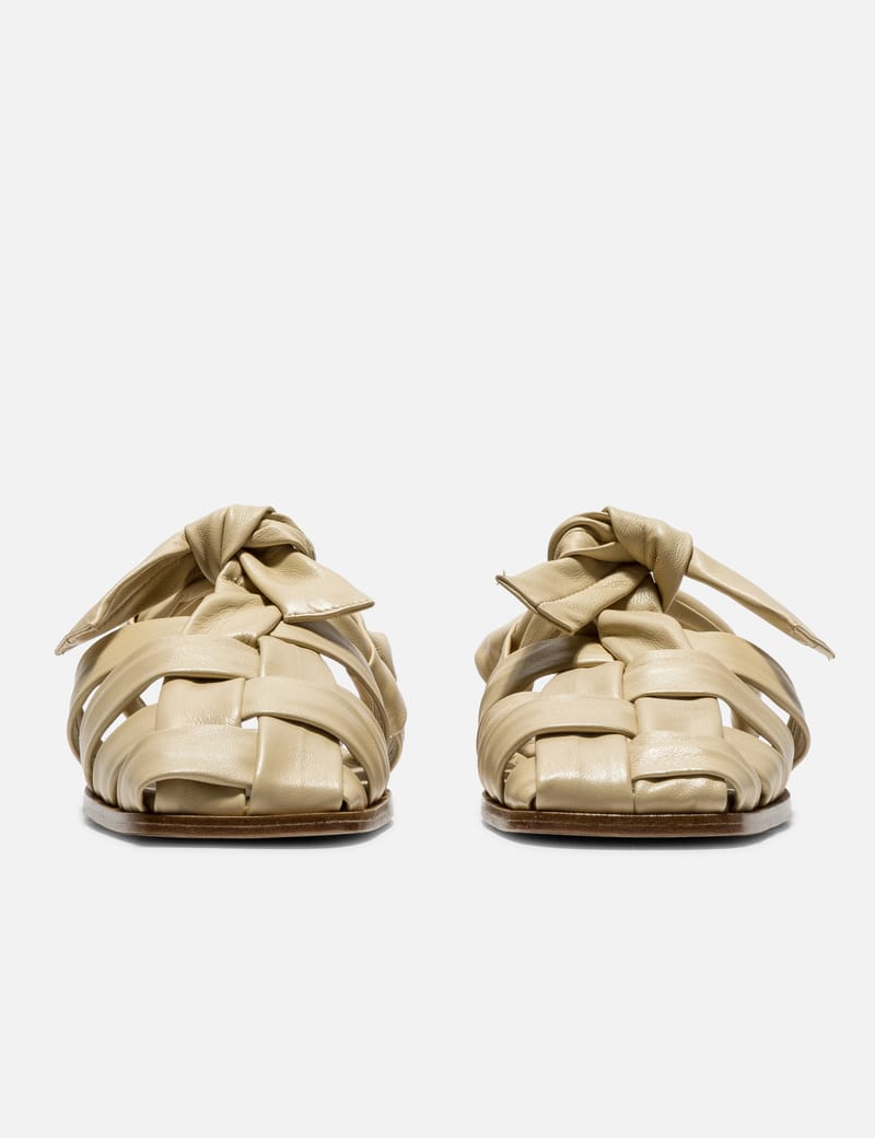 【関税込み】HEREU ベージュ Bena サンダル BENA - Interwoven Knotted T-bar Sandal – Hereu Studio