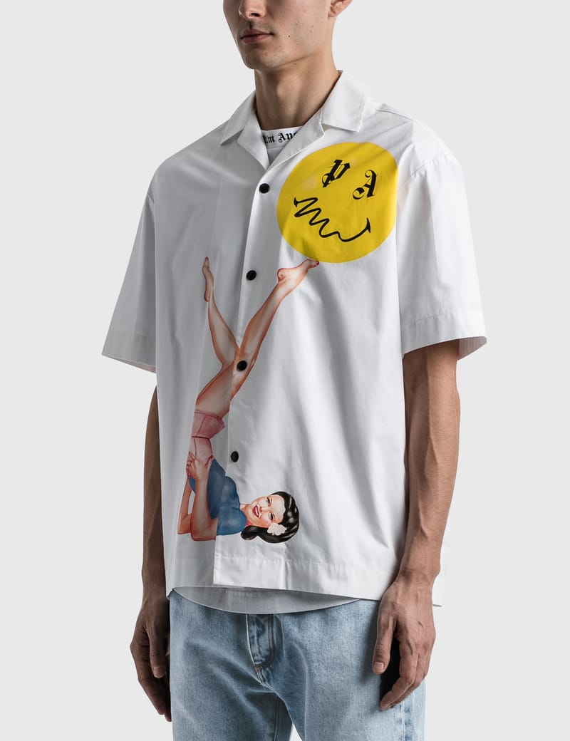 Palm Angels - Juggler Pin Up Bowling Shirt | HBX - Globally