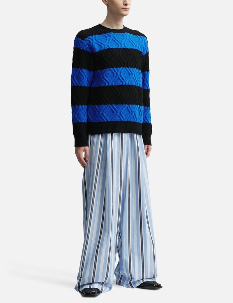Dries Van Noten - ブロック ストライプ クルーネック セーター | HBX