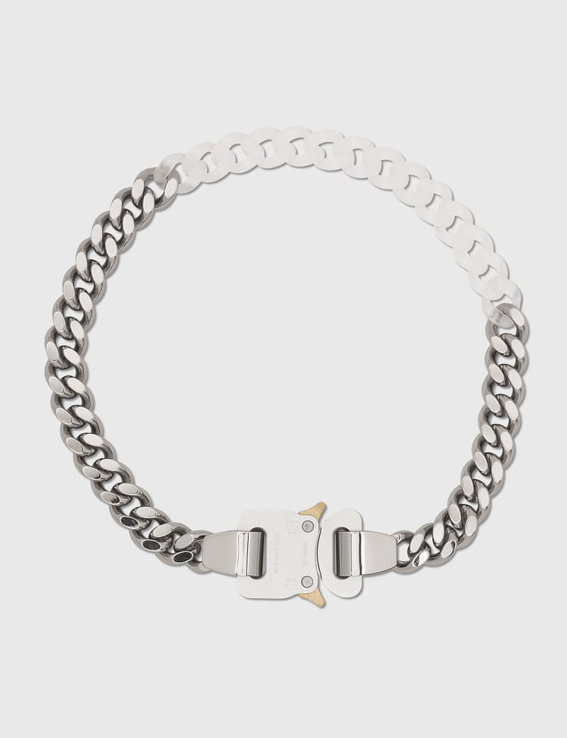 【Alyx】 AAUJW0059OT02MTY0001 L NYLON CHAIN NECKLACE Buy 1017 ALYX 9SM Metal And Nylon Chain Necklace 'Silver