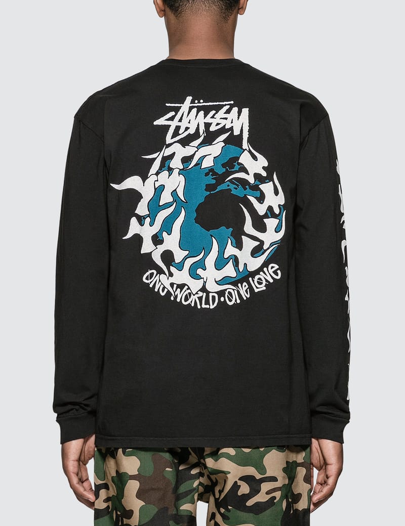 Stüssy - One Love Pigment Dyed Long Sleeve T-Shirt | HBX