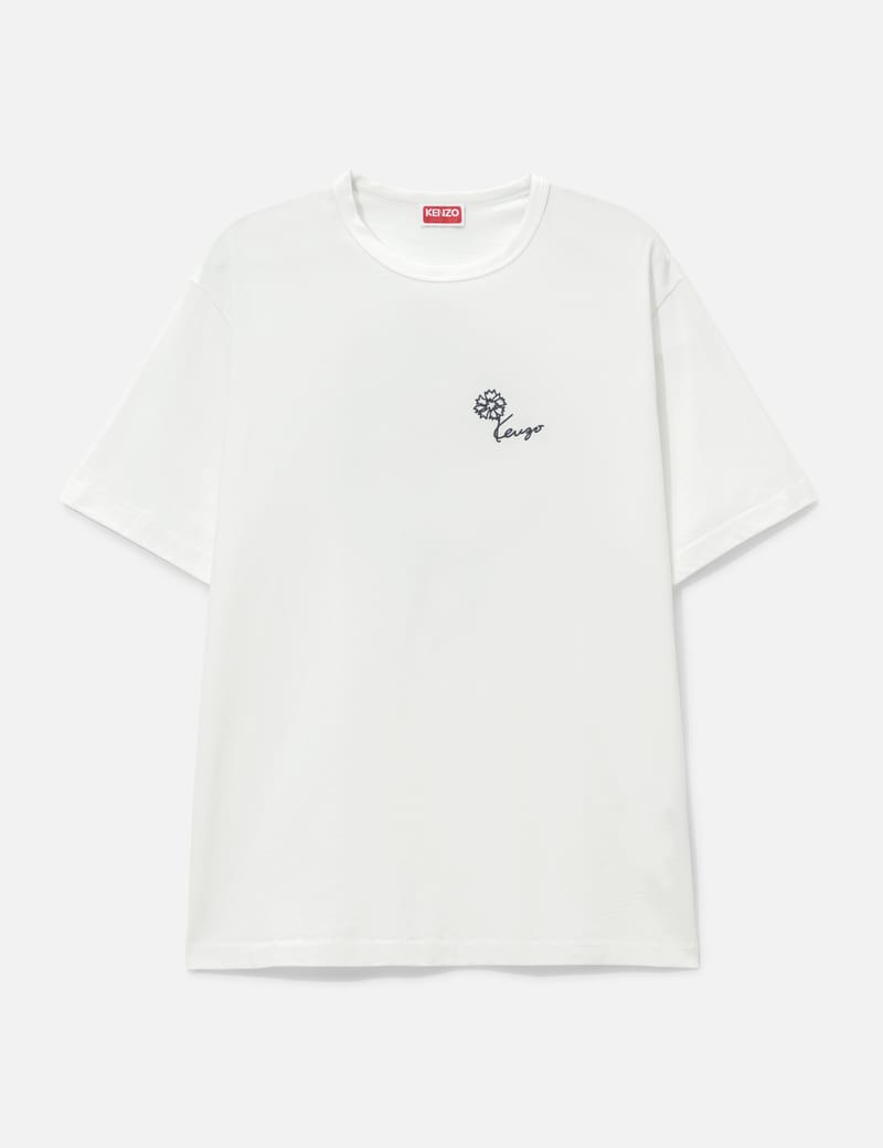 Kenzo 'KENZO Tulip' Embroidered T-Shirt - Lightweight cotton tee