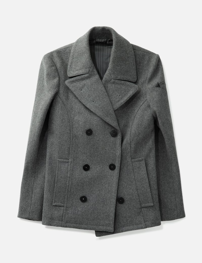 ジャケット・アウター Jean Paul GAULTIER HOMME wool pea coat JEAN PAUL GAULTIER Wool Pea Coat - Grey wool coat in excellent