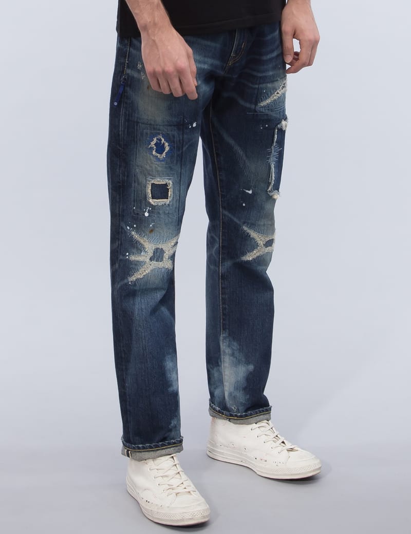 Denim By Vanquish & Fragment - Five Years Wash Wide Straight Denim ...