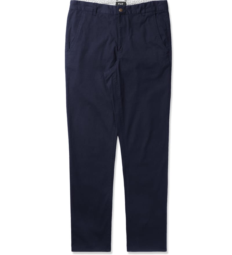 Huf - Navy Fulton Chino Pants | HBX - HYPEBEAST 為您搜羅全球潮流