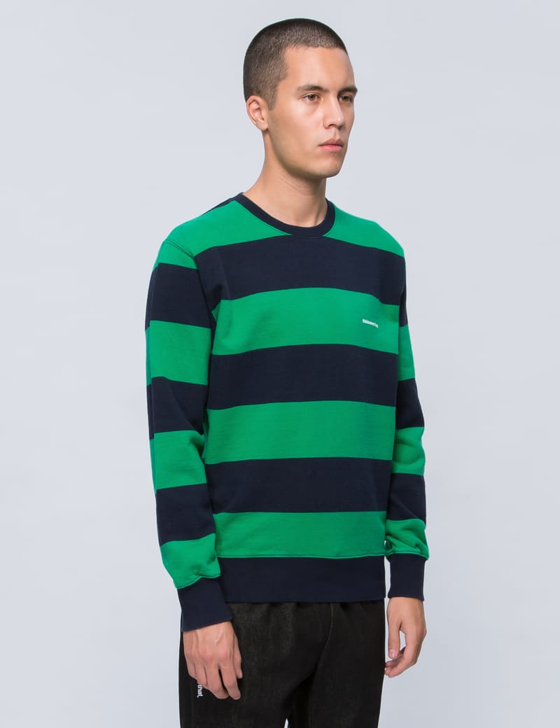 thisisneverthat® - Striped Crewneck Sweatshirt | HBX