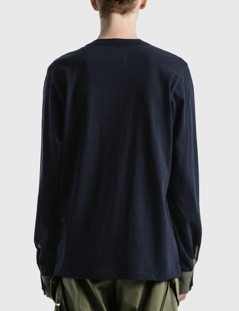Sacai - Cotton Long Sleeve T-shirt | HBX - Globally Curated Sacai - Cotton Long Sleeve T-shirt | HBX - Globally Curated