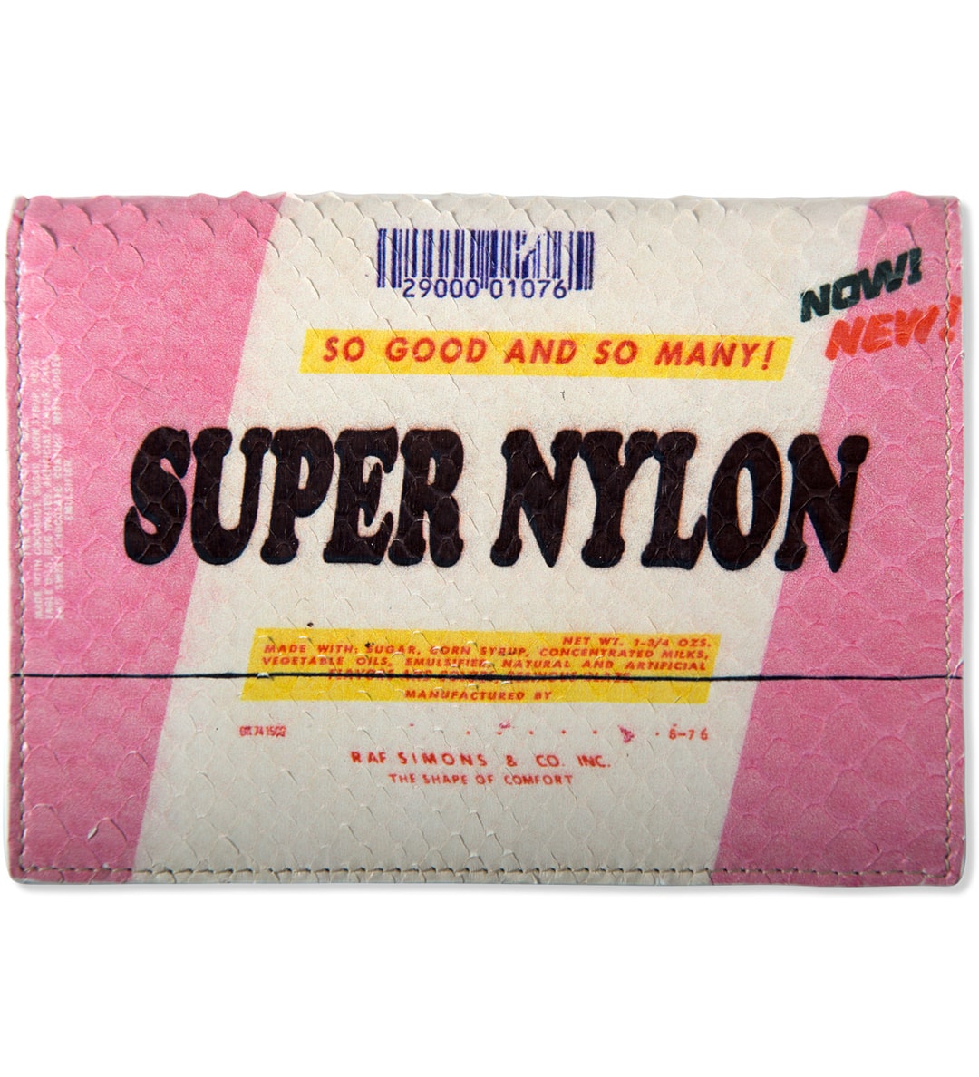 Raf Simons - Pink/White Super Nylon Print Long Wallet | HBX - Globally ...