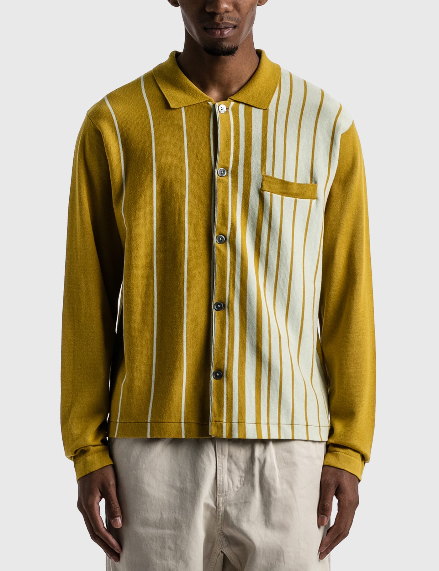 Stüssy - Striped Knit Shirt | HBX - Globally Curated Fashion and
