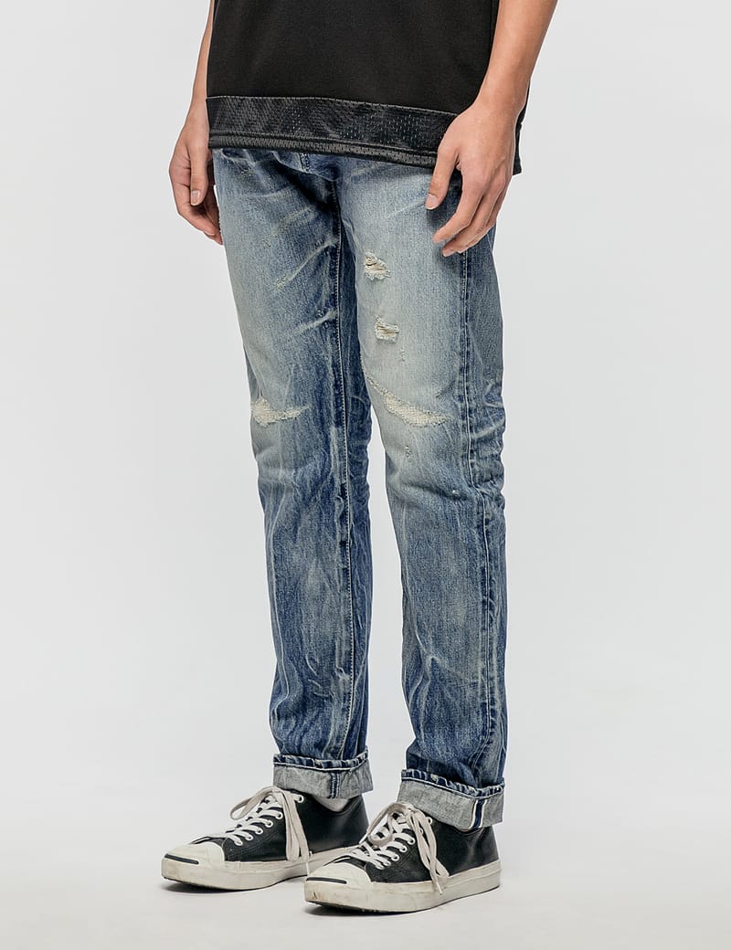Three Years Wash Regular Straight Denim Jeans