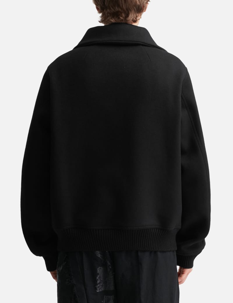 Rick Owens Blixa Dracucollar - 柔らかなウールメルトン製のヒップ丈