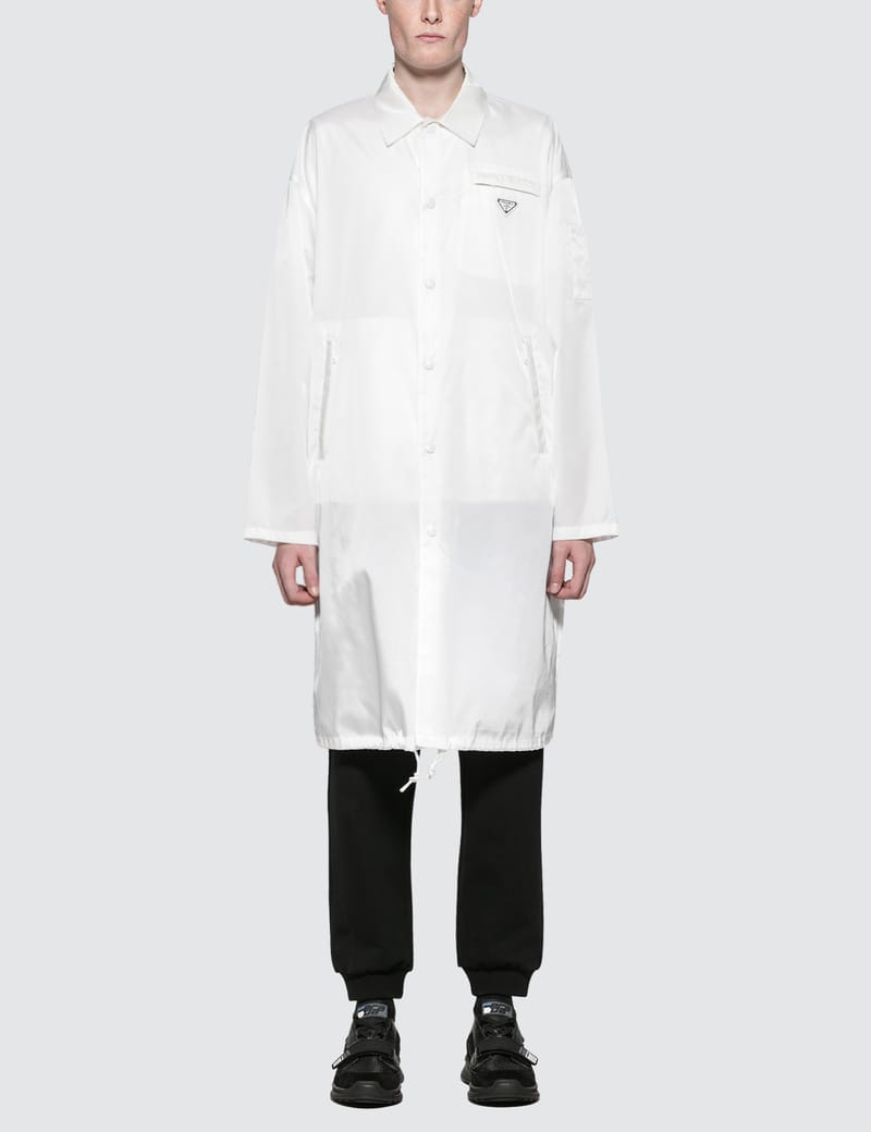 Prada - Nylon Trench Coat | HBX