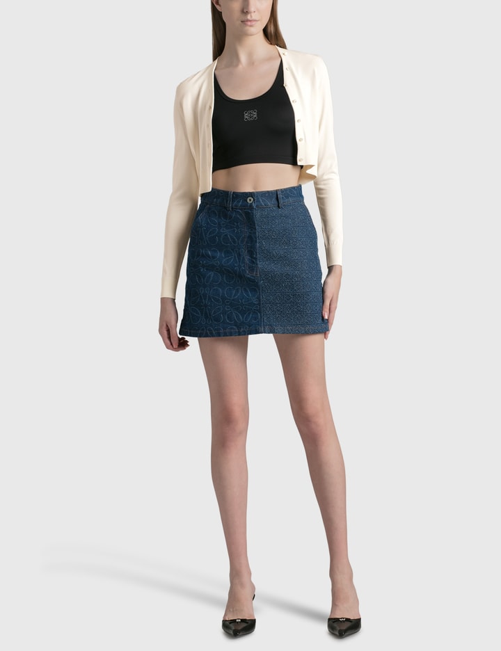 Harlow Ls Crop Cardigan Bright White