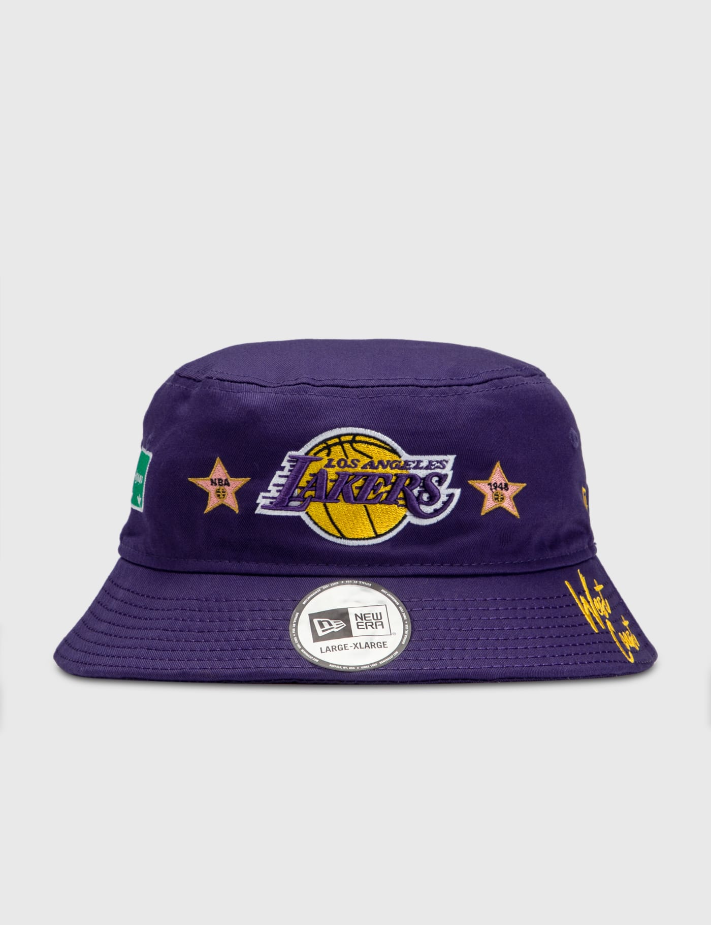 New Era - Los Angeles Lakers City Transit Bucket Hat | HBX 