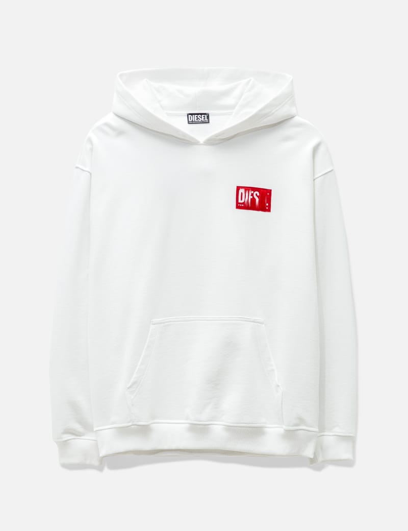 White diesel outlet hoodie