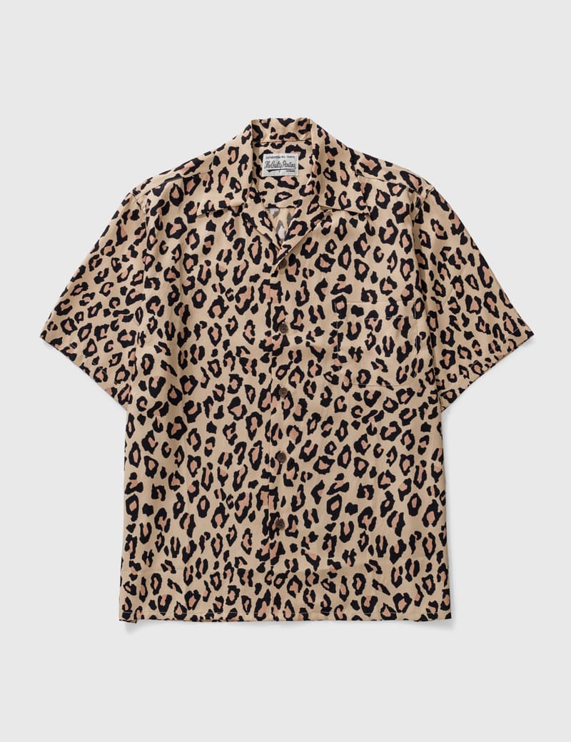 Wacko Maria - Leopard Open Collar Shirt | HBX - HYPEBEAST 為您搜羅