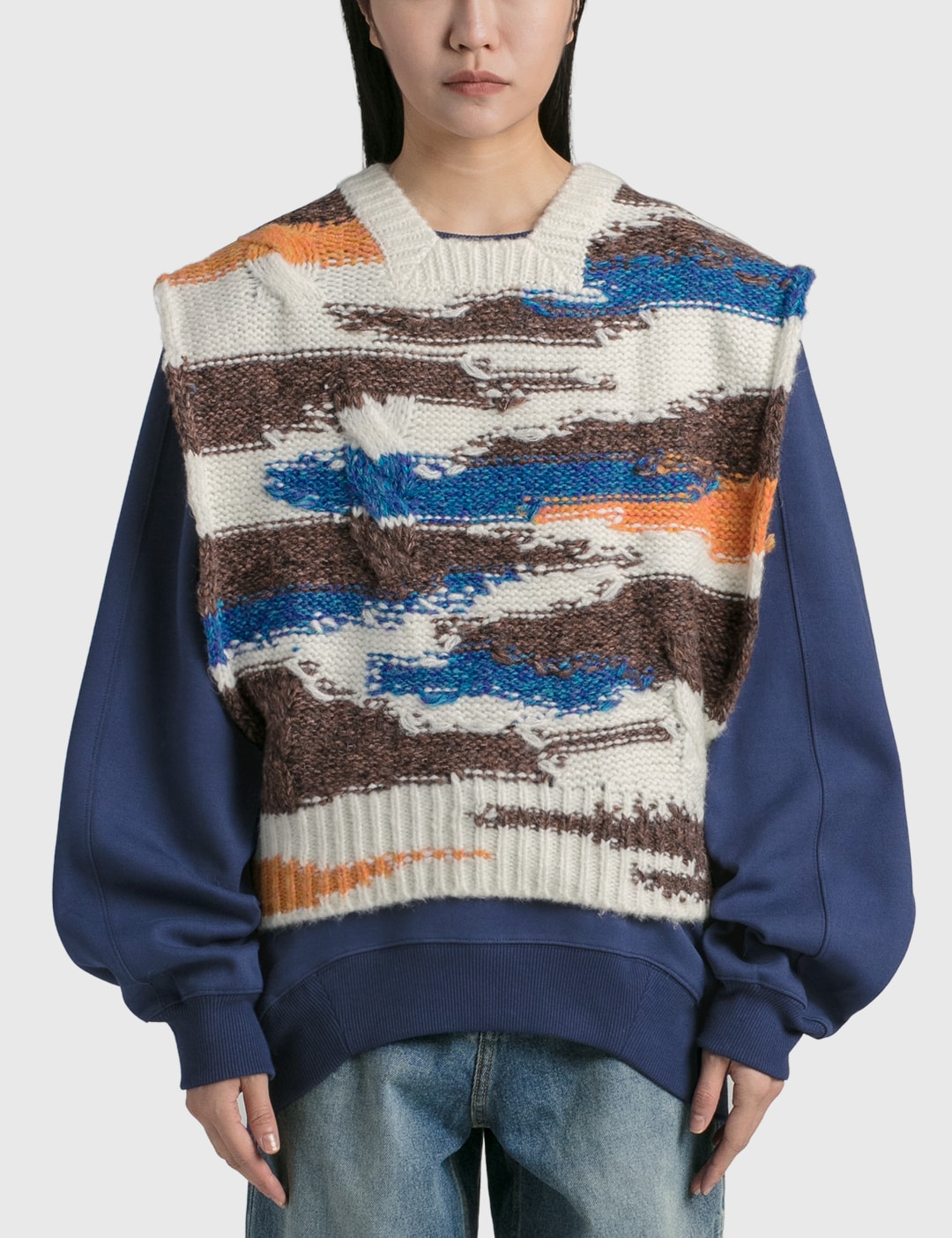 Ader Error - Plot Knit Vest | HBX - Globally Curated Fashion and ...
