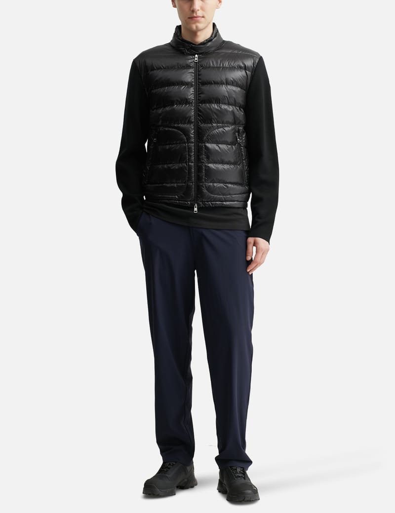 Moncler - Padded Wool Zip-Up Cardigan | HBX - Globally Moncler - Padded Wool Zip-Up Cardigan | HBX - Globally