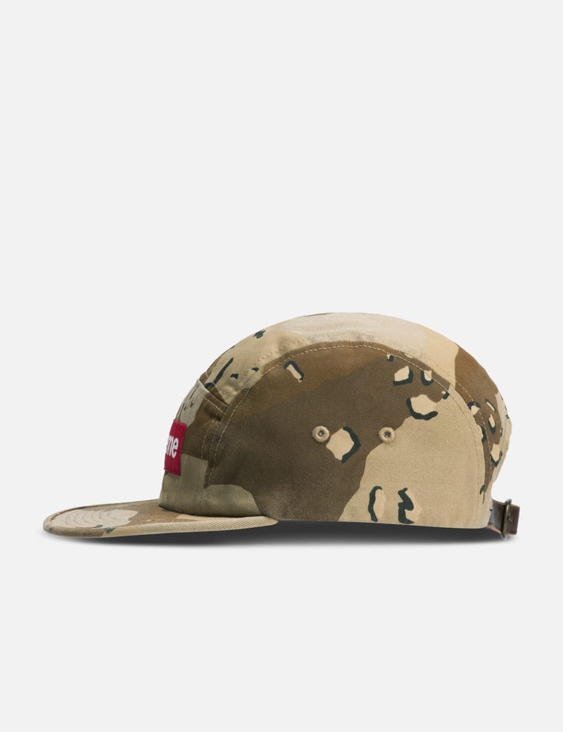 Supreme FW17 Washed Chino Twill Camp Cap - Camo 5-panel with