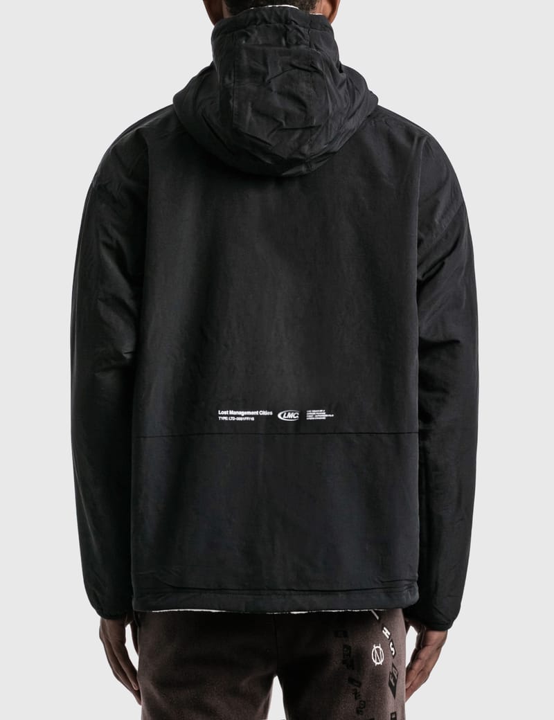 Lmc boa fleece reversible hot sale full zip jacket black