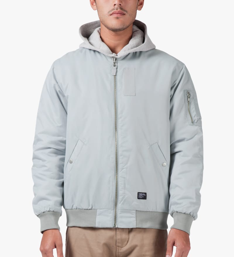 Stüssy - Silver Classic MA-1 Jacket | HBX - Globally Curated