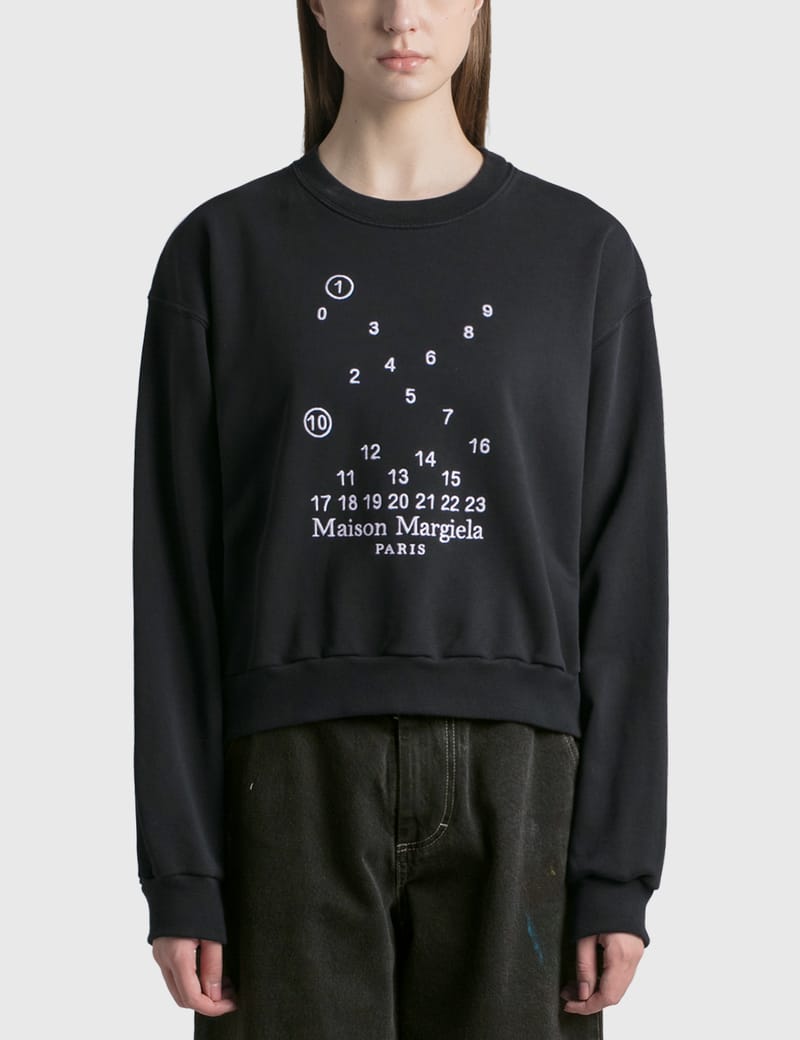 Maison Margiela - Graphic Cropped Sweatshirt | HBX - Globally