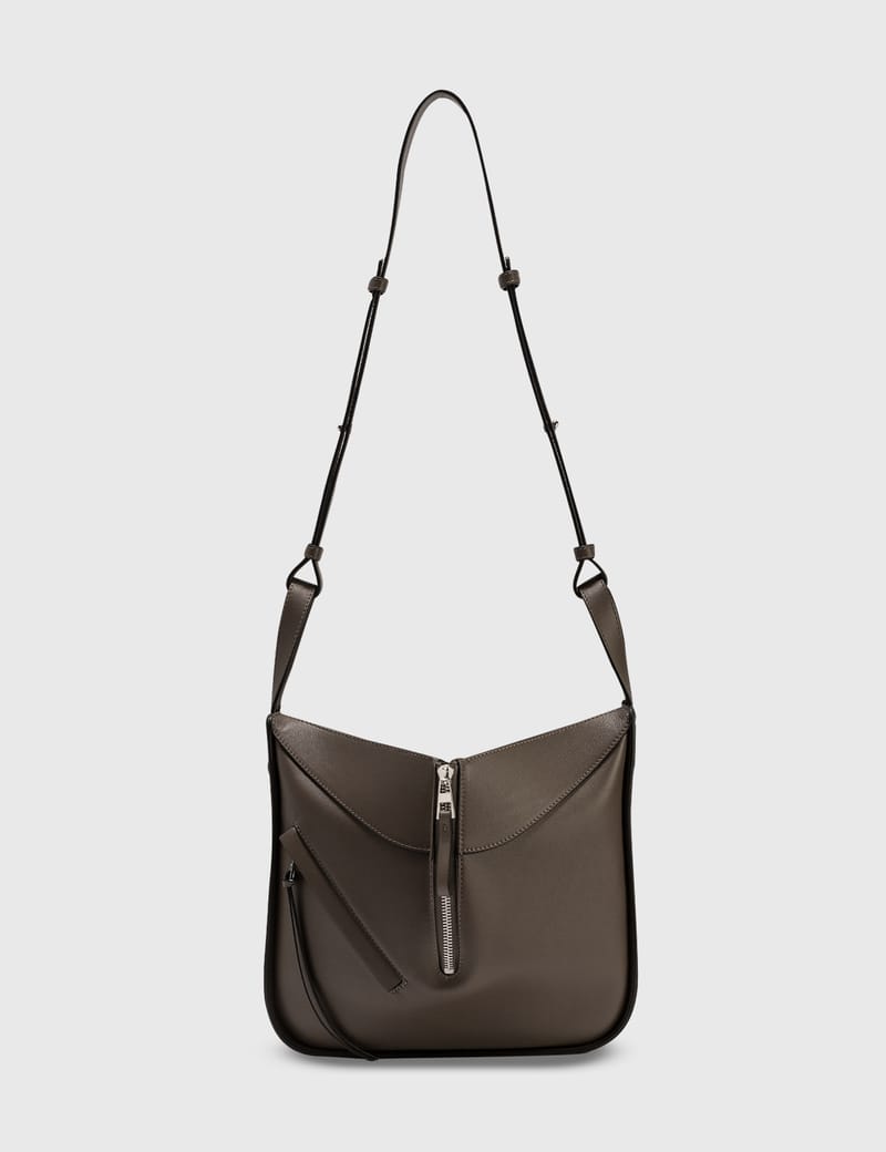 バッグ Loewe Hammock Loewe Calfskin Small Crochet Trim Hammock Shoulder Bag Tan 1671878