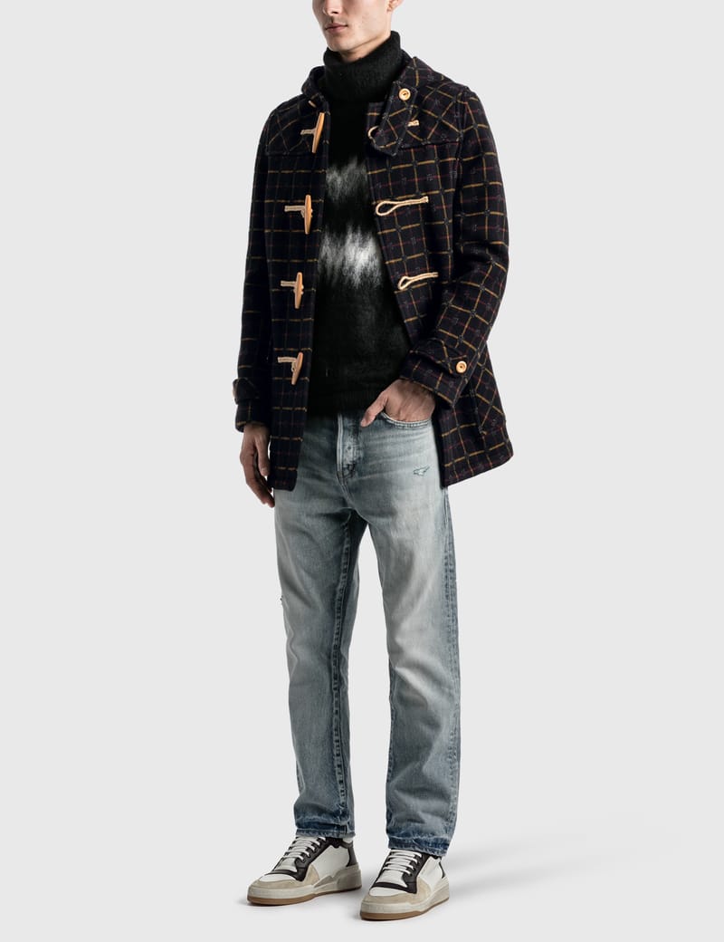 ジャケット・アウター 20SS SAINT LAURENT military duffle coat Saint Laurent - Check Duffle Coat In Wool | HBX