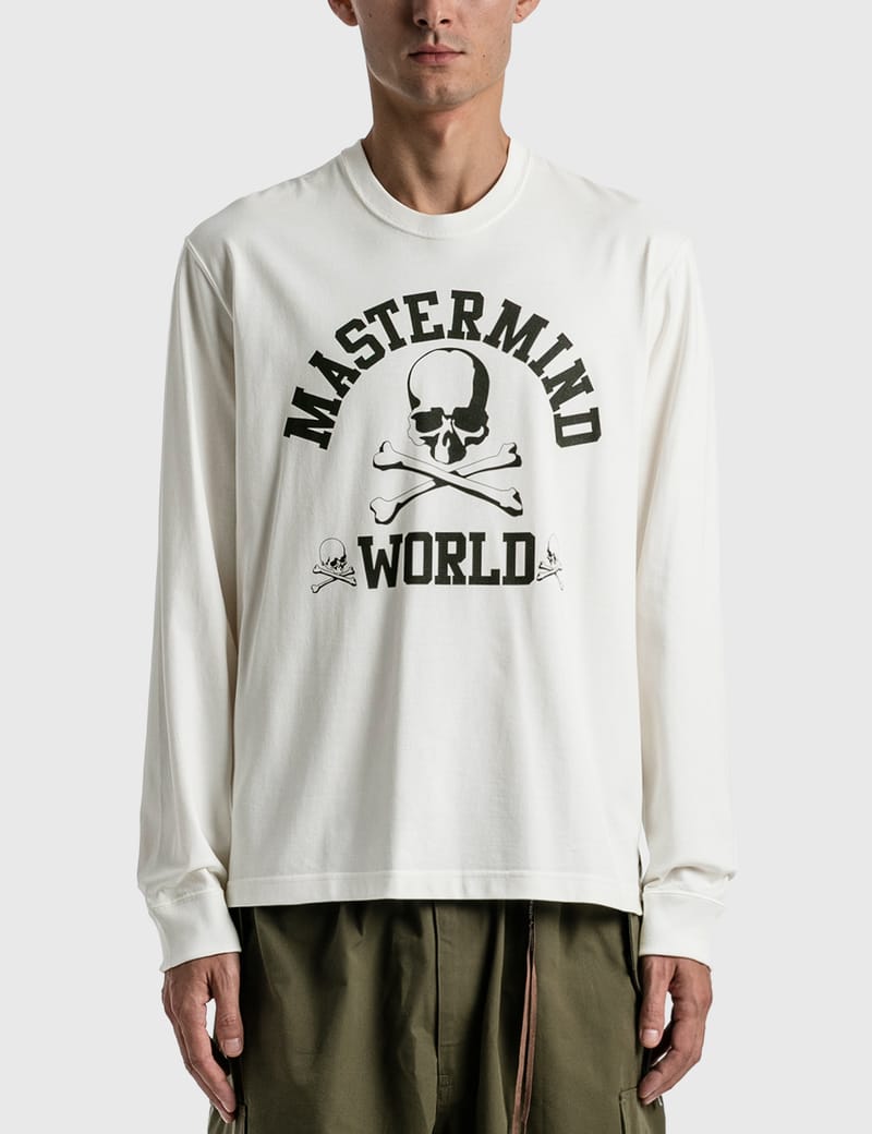 Mastermind World - カレッジ ロゴ ロングスリーブTシャツ | HBX ...